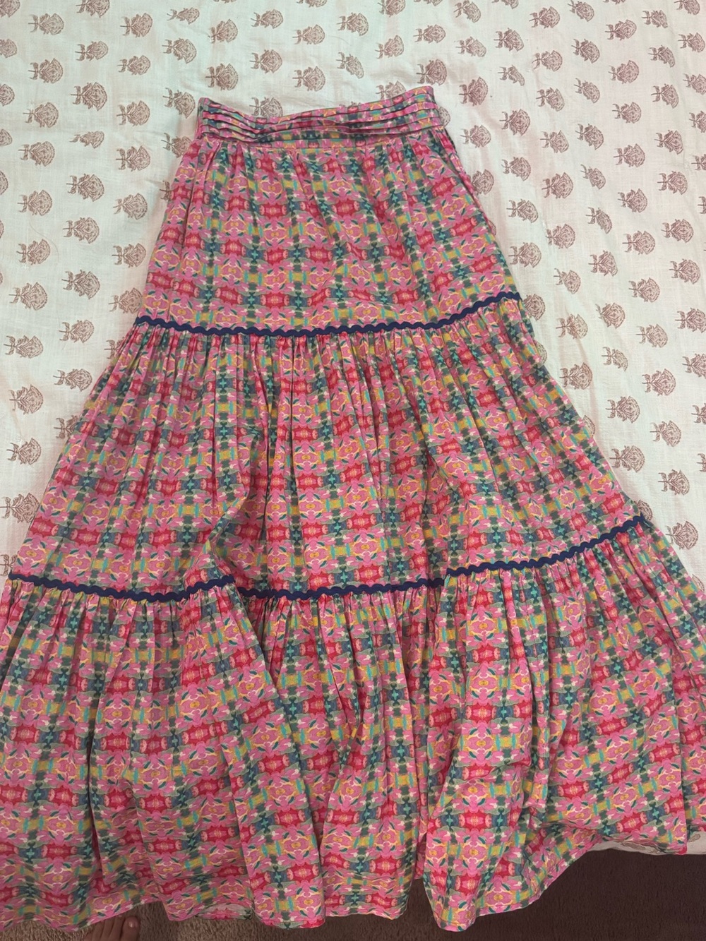 Brooks Avenue triple tiered maxi skirt